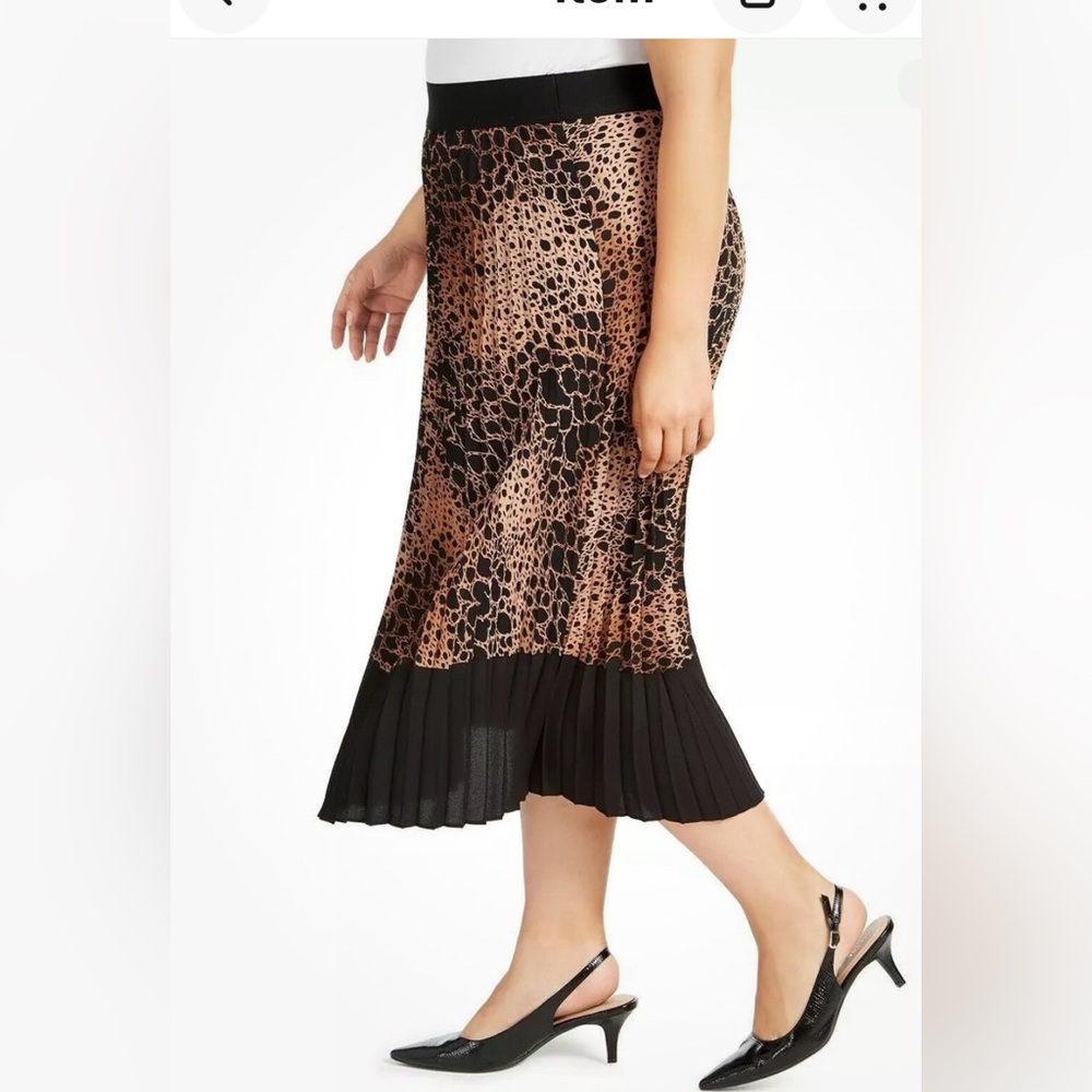 Women skirt Alfani plus size women skirt animal print size 0X - Picture 2 of 7